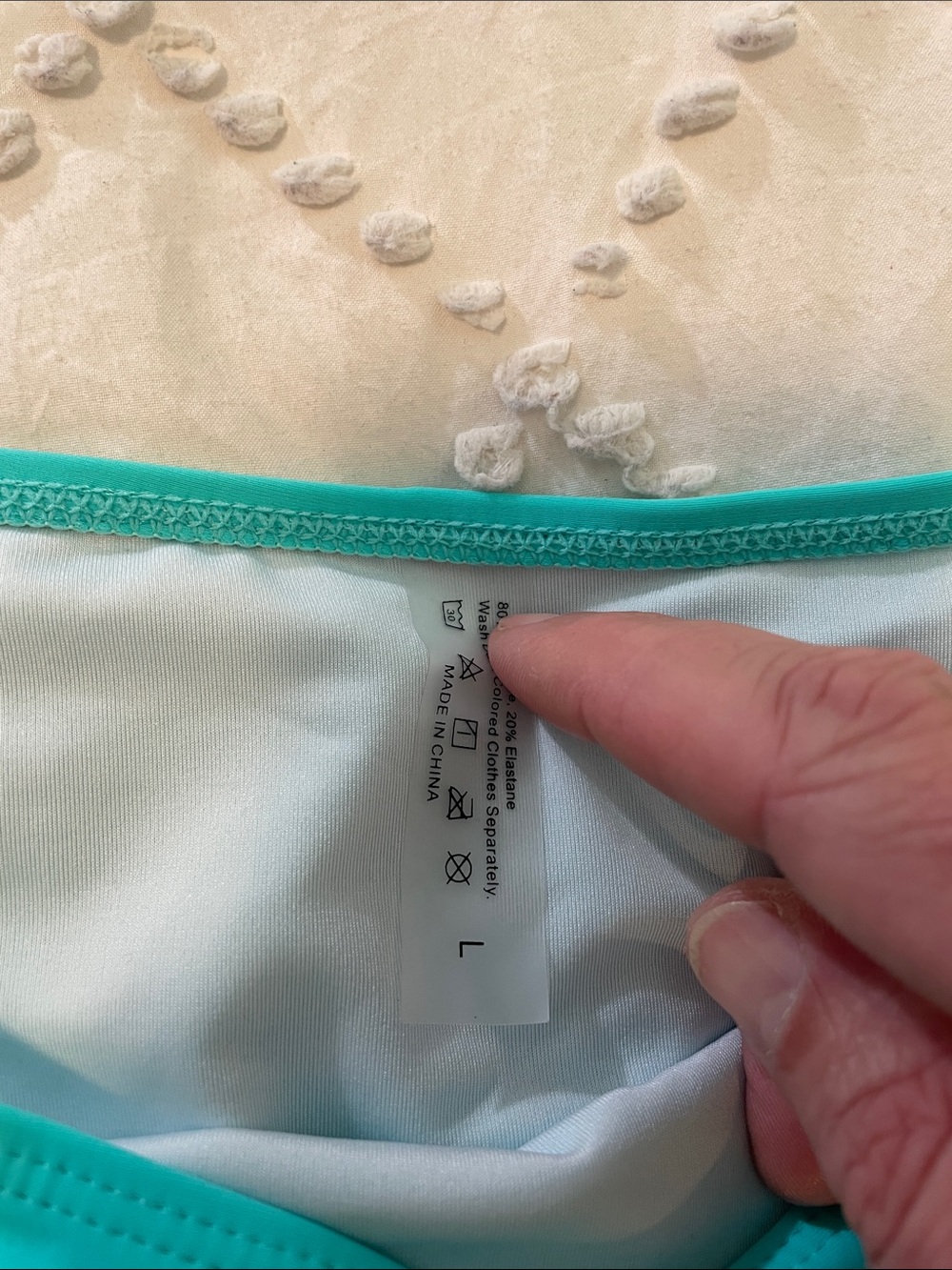 Women's Teal Strappy Bikini Turquoise Push Up V Neck Sets Criss Cross new - Picture 2 of 11
